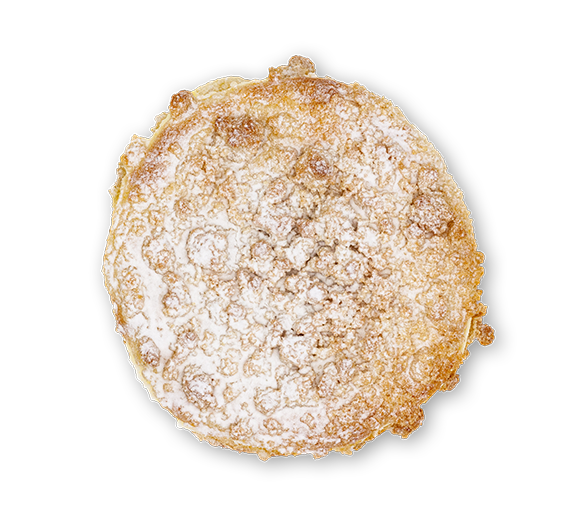 Gefüllter Butterstreusel­taler